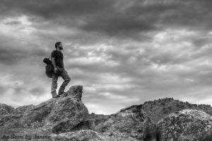 Photographer Dan Ballard Instructing Colorado Photography Festival Workshop at Red Rocks Park.